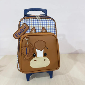 KIT ESCOLAR CAVALO AZUL