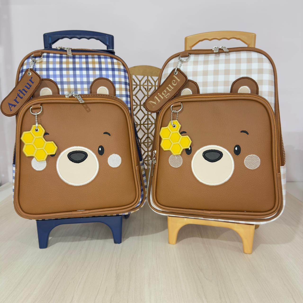 MOCHILA ESCOLAR LÚDICA URSO