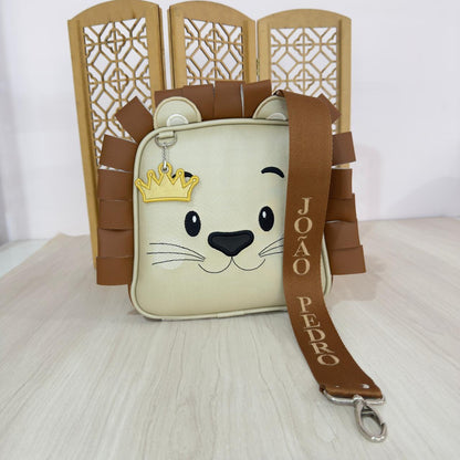 LANCHEIRA ESCOLAR LÚDICA LEÃO