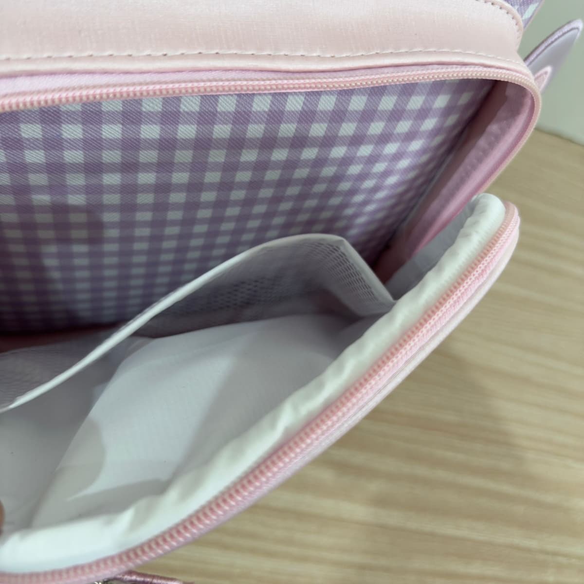 Mochila Escolar Borboleta Xadrez