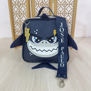 LANCHEIRA ESCOLAR LÚDICA TUBARAO