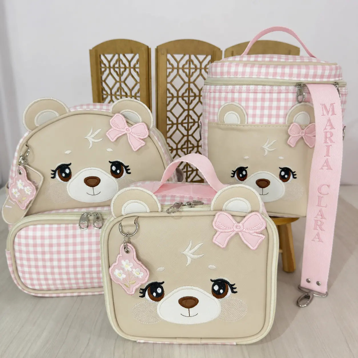 KIT PASSEIO URSA MEL ROSA