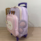 Mochila Escolar Borboleta Xadrez