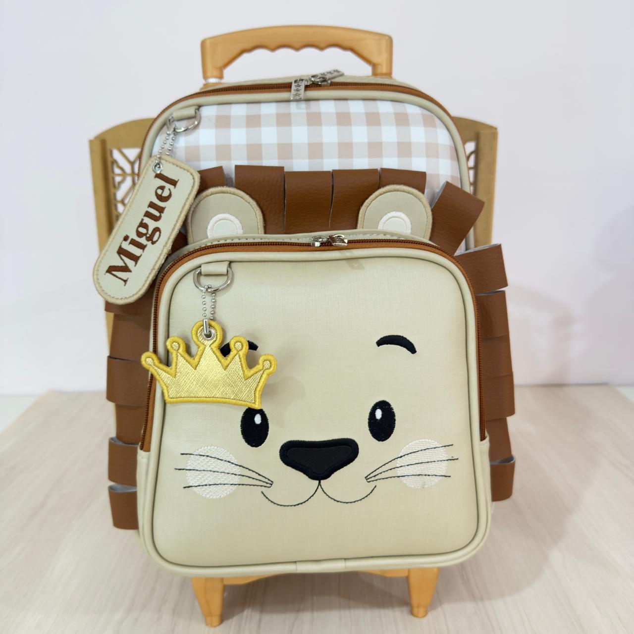 MOCHILA ESCOLAR LÚDICA LEÃO
