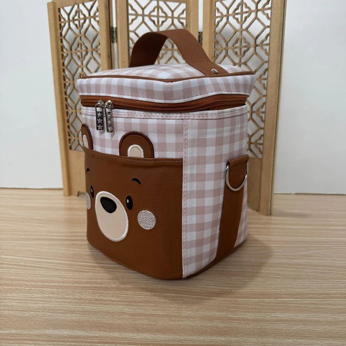 Lancheira Urso Xadrez