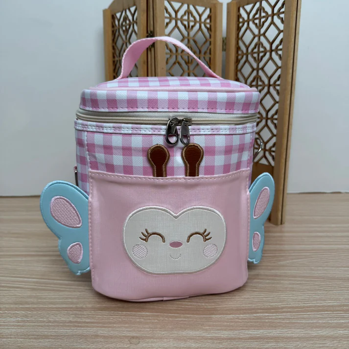 Lancheira Borboleta Xadrez